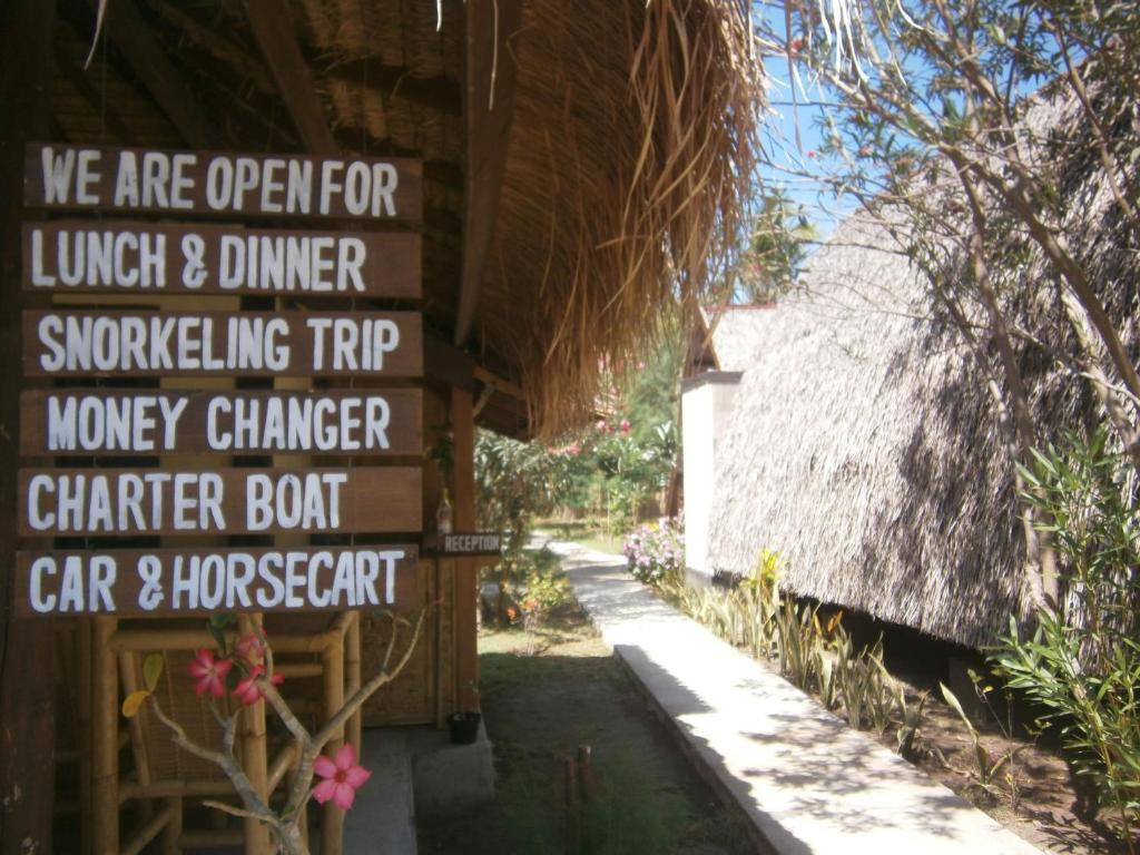 Gili Garden Bungalow Гили Мено Екстериор снимка